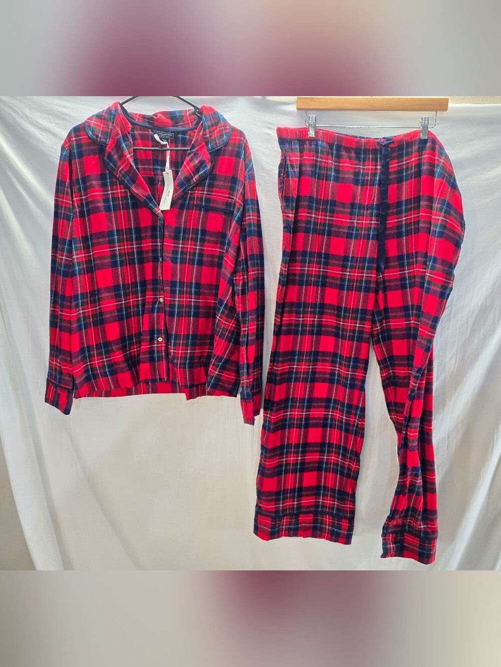 Vineyard Vines Men's Size XL Flannel Pajama Top & Pants Plaid Set New Tags